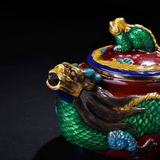  Ấm Đồng Rồng Pháp Lam Cao Cấp BKMECN-9868 