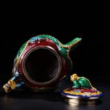  Ấm Đồng Rồng Pháp Lam Cao Cấp BKMECN-9868 