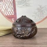  Lư Đồng Nguyên Chất Họa Tiết Hoa Sen BKMECN-9872 