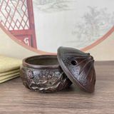  Lư Đồng Nguyên Chất Họa Tiết Hoa Sen BKMECN-9872 