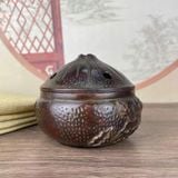  Lư Đồng Nguyên Chất Họa Tiết Hoa Sen BKMECN-9872 