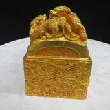  Ấn Chương Sưu Tầm Rồng Nghê Mạ Vàng Cao Cấp BKMECN-9875 