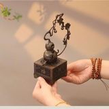  Xông Trầm Đồng Mini Decor Phòng Trà 19cm BKMECN-9883 