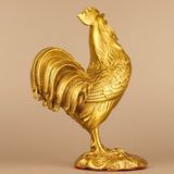  Tượng Gà Trống Đồng Vàng Đại Cát Kim Kê Tài Lộc BKMECN-9904 