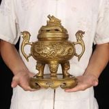  Lư Hương Đồng Long Phụng Cổ Điển Cao Cấp BKMECN-9920 
