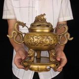  Lư Hương Đồng Long Phụng Cổ Điển Cao Cấp BKMECN-9920 