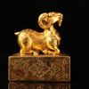 Ấn Đồng Cổ Hình Tượng Dê Mạ Vàng Sưu Tầm BKMECN-9921