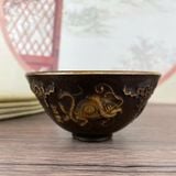  Bát Đồng Xưa Họa Tiết Tứ Linh Sưu Tầm Đẹp BKMECN-9945 