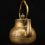  Ấm Trà Đồng Cổ Khảm Đá Quý Thủ Công Đẹp BKMECN-9950 