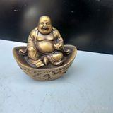  Tượng Di Lặc Đồng Vàng Ngồi Thỏi Vàng Đẹp BKMECN-9951 
