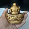  Tượng Di Lặc Đồng Vàng Ngồi Thỏi Vàng Đẹp BKMECN-9951 