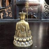  Tượng Địa Tạng Bồ Tát Đồng Vàng Cao 10cm BKMECN-9954 