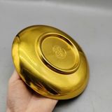  Đĩa Thưởng Đồng Vàng Chạm Khắc Rồng Sưu Tầm  BKMECN-9964 