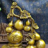  Tượng Hồ Lô Ngũ Phúc Lâm Môn Đồng Vàng Đẹp BKMECN-9974 