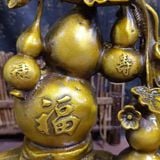  Tượng Hồ Lô Ngũ Phúc Lâm Môn Đồng Vàng Đẹp BKMECN-9974 