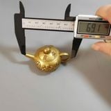 Ấm Đồng Vàng Thần Tài Đáy Mộc Chiện Cao Cấp BKMECN-9983 
