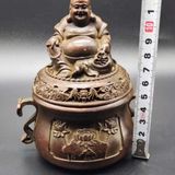  Lư Đốt Trầm Liên Hoa Nắp Di Lặc Đáy Mộc Chiện BKMECN-9986 