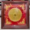 Tranh Mặt Trống Đồng Dát Vàng Khung Gỗ BKMEVN-9692