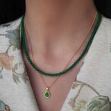  Dây Chuỗi Ngọc Xanh Cổ Trang BKJECN-9168 