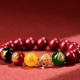  Vòng Tay Chu Sa Ngũ Lộ Tài Thần BKJECN-9173 