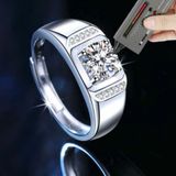  Nhẫn Nam Bạc S925 Đính Đá Moissanite BKJECN-9179 