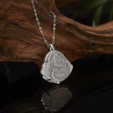  Dây Chuyền Phật Di Lặc Bạc 925 BKJECN-9193 