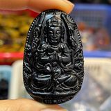  Mặt Dây Chuyền Phật Bản Mệnh Ngọc Onyx Đen BKJECN-9201 