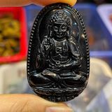  Mặt Dây Chuyền Phật Bản Mệnh Ngọc Onyx Đen BKJECN-9201 