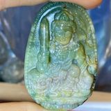  Mặt dây chuyền Phật Bản Mệnh Ngọc Mã Não Rêu BKJECN-9202 