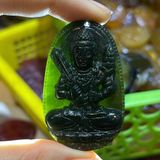  Mặt Dây Chuyền Phật Bản Mệnh Ngọc Bích Xanh BKJECN-9203 