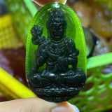  Mặt Dây Chuyền Phật Bản Mệnh Ngọc Bích Xanh BKJECN-9203 