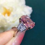  Nhẫn Nữ Ice Pink Diamond Cut cực sang trọng BKJECN-9209 