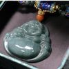 Dây Chuyền Mặt Phật Di Lặc Đá Xanh Băng BKJECN-9211