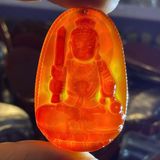  Mặt Dây Chuyền Phật Bản Mệnh Ngọc Mã Não Đỏ BKJECN-9212 