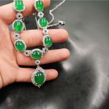  Dây chuyền ngọc xanh phối đá BKSTCN-9310 