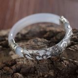  Vòng Ngọc Bọc Bạc BKJECN-9237 