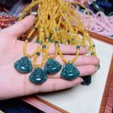  Vòng cổ ngọc bích dây hổ phách BKJECN-9238 