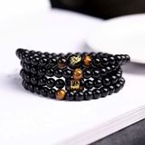  Vòng Tay Đá Mắt Hổ Đen 108 Hạt BKJECN-9249 