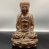  Tượng Phật Bằng Hổ Phách Cổ BKSTCN-9458 