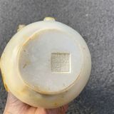  Hồ Lô Phong Thủy Ngọc Bích Trắng Mạ Vàng BKSTCN-9486 