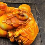  Tượng Di Lặc Đá Màu Vàng Phong Thủy BKSTCN-9487 