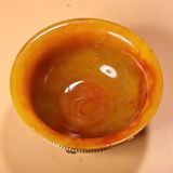  Bát Ngọc Bích Vàng Cam Khảm Nạm Đá Quý BKSTCN-9489 