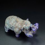  Tượng Voi Điêu Khắc Ngọc Lưu Ly BKSTCN-9496 