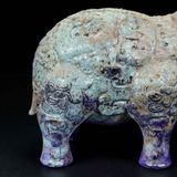  Tượng Voi Điêu Khắc Ngọc Lưu Ly BKSTCN-9496 