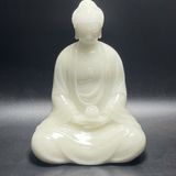  Tượng Phật A Di Đà Bạch Ngọc Cao Cấp Đẹp BKSTCN-9578 