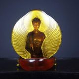  Tượng Phật A Di Đà Hổ Phách Non BKSTCN-9582 