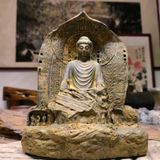  Tượng Phật Quan Âm Bằng Đá Cổ Cao 18cm BKSTCN-9584 