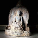  Tượng Phật Quan Âm Bằng Đá Cổ Cao 18cm BKSTCN-9584 