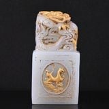  Ấn Ngọc Long Quân Dát Vàng Sưu Tầm BKSTCN-9588 