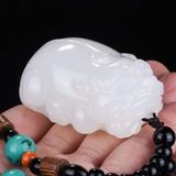  Tỳ Hưu Bạch Ngọc Thủ Công BKSTCN-9594 